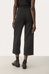 Part Two Ilisan Warm Grey Check Trousers