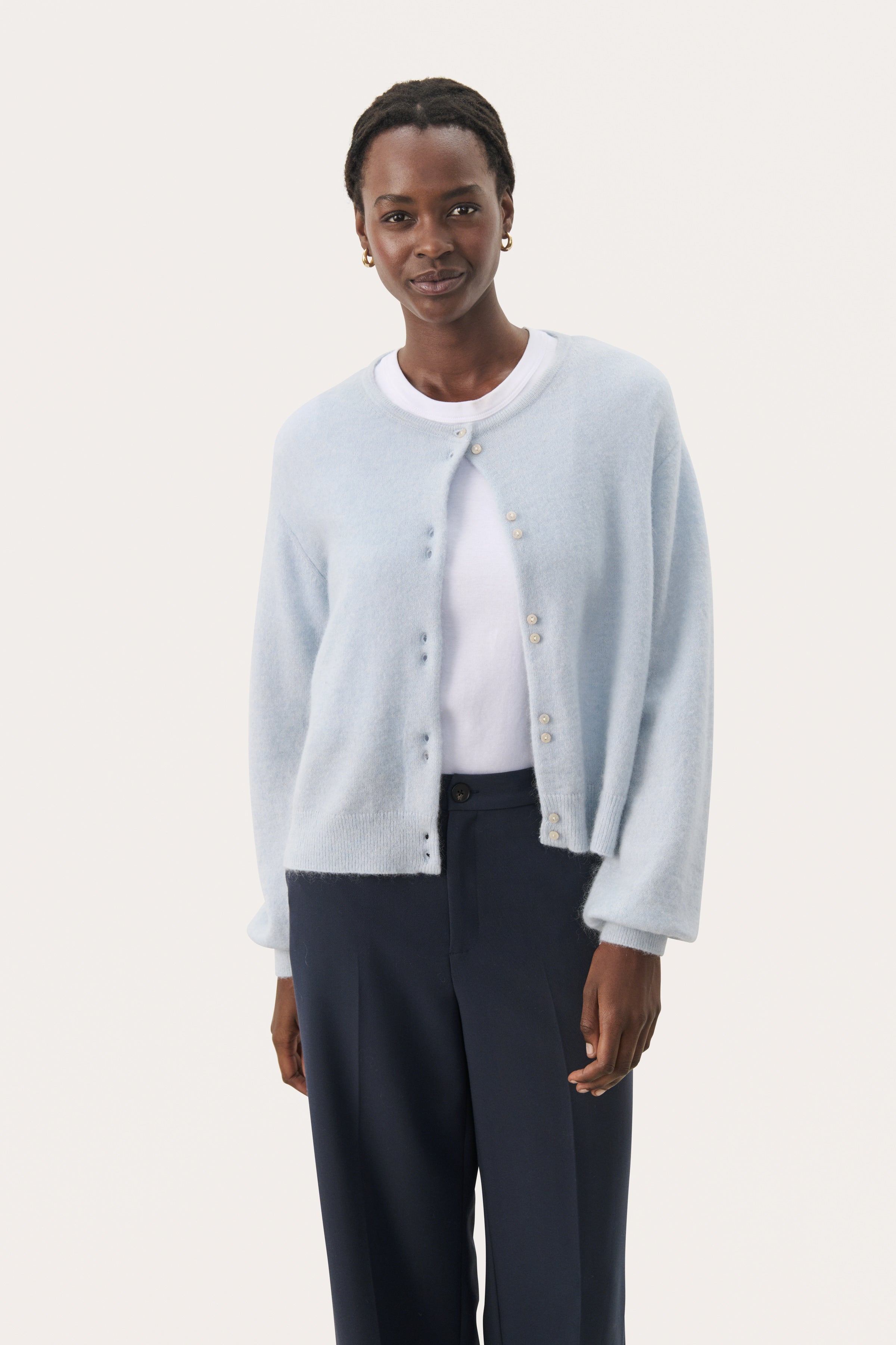 Part Two Ninell Cardigan Soft Blue