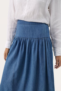 Part Two Nellia Denim Cotton Skirt