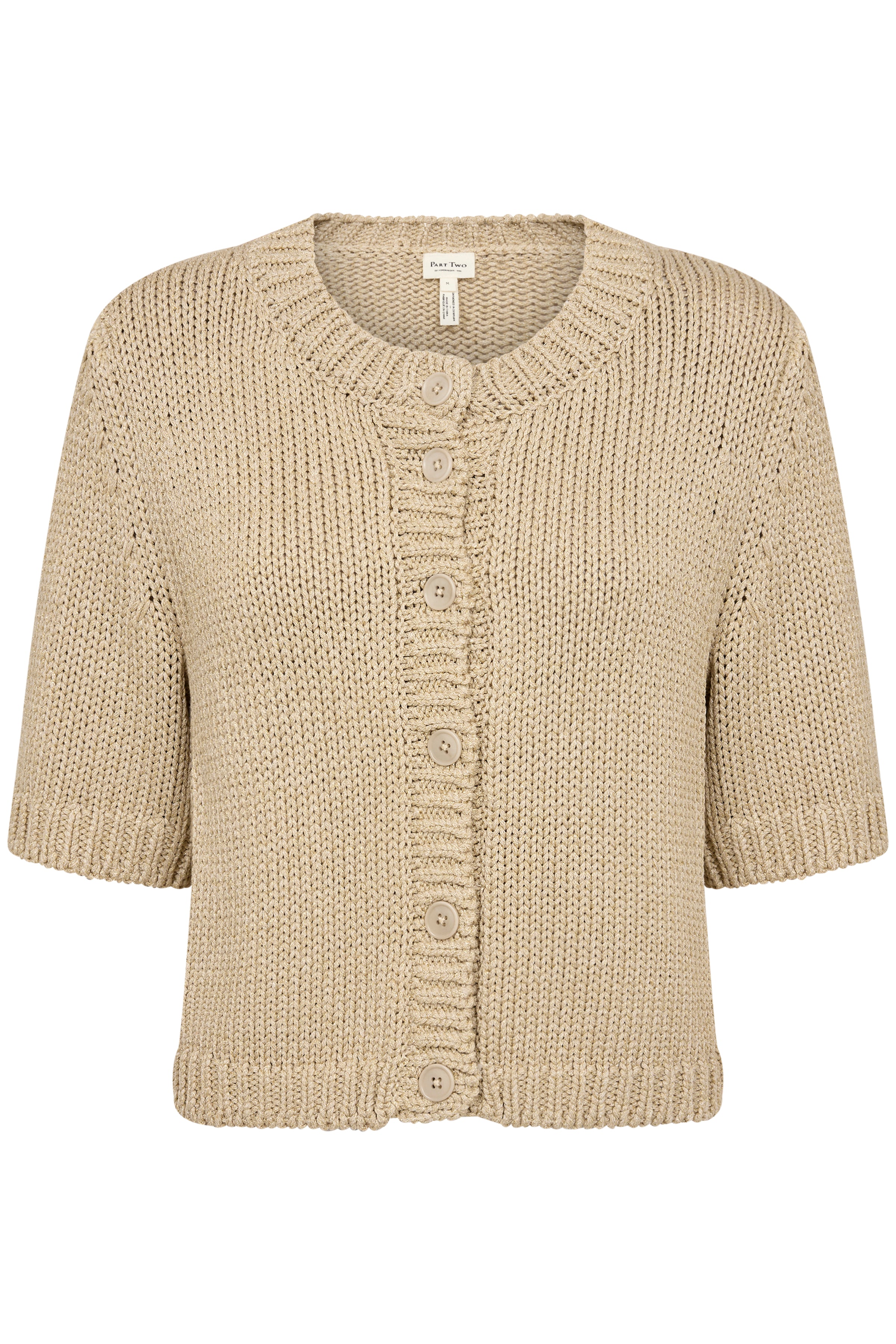 Part Two Nathelie Metallic Knitted Cardigan