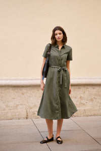 Part Two Eflin Dress Khaki Green