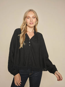 MosMosh Macha Lace Blouse Black