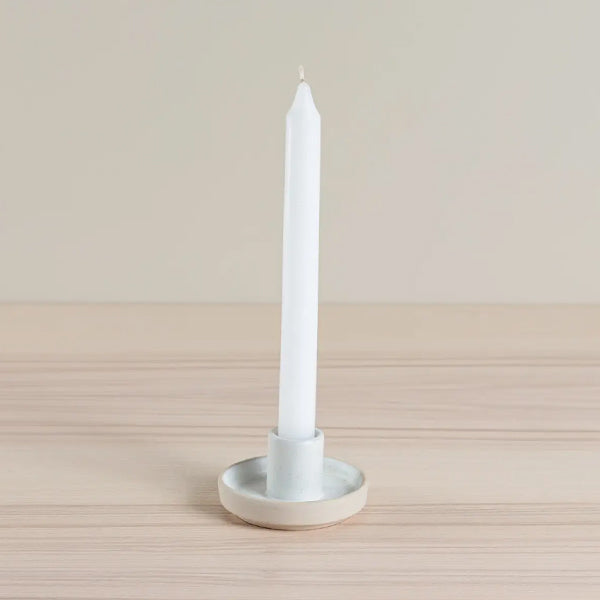 CERAMIC CANDLE HOLDER OATMEAL