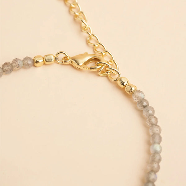 TILIA LABRADORITE AND PEARL NECKLACE