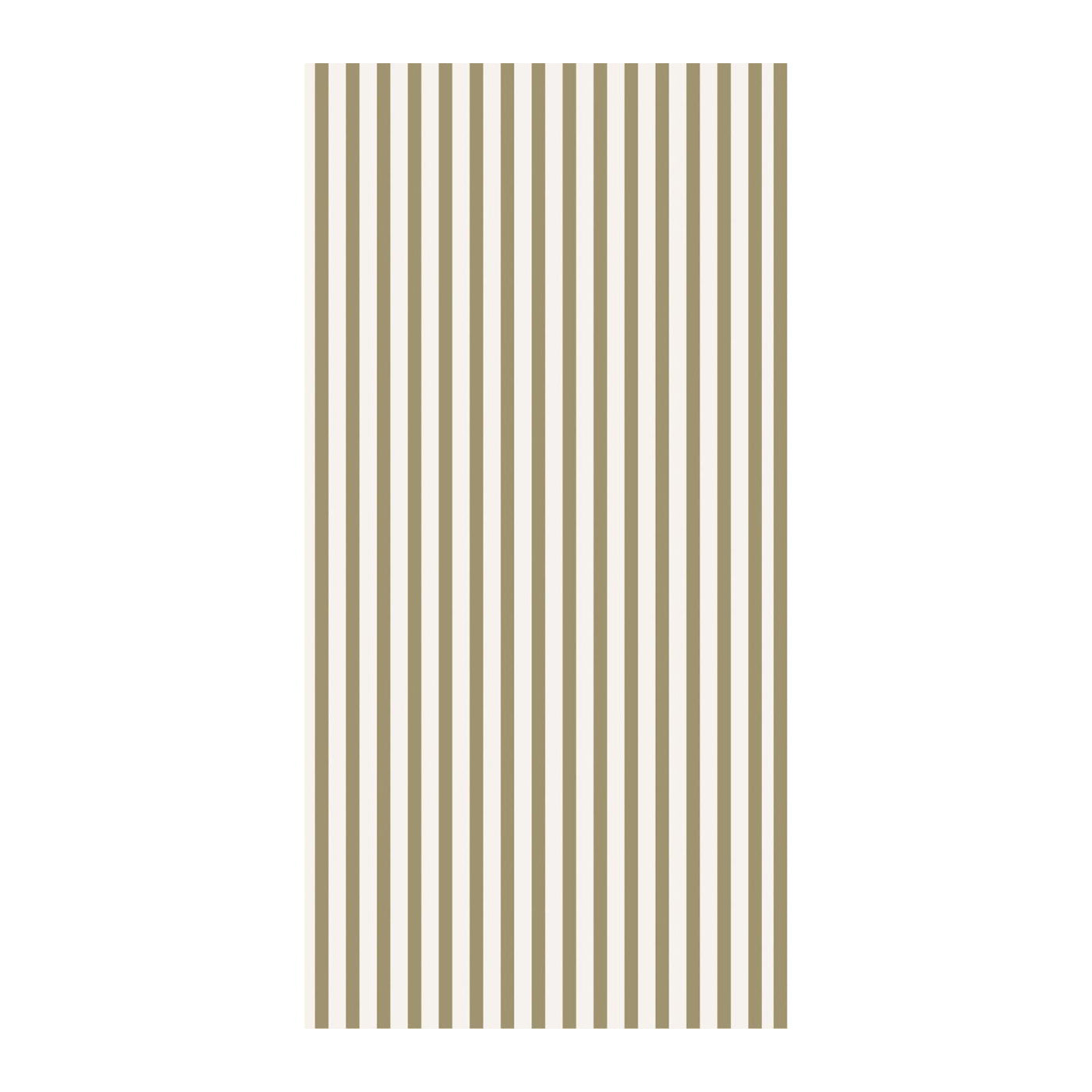 PAPER NAPKINS GREEN STRIPE PACK OF 16