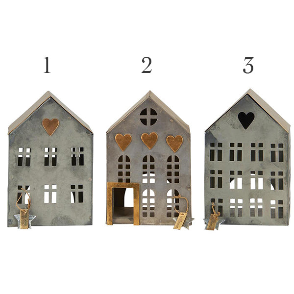 Metal House Tea Light Candle Holder 6 designs