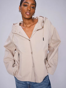 MosMosh Sheena Short Jacket Feather Grey Taupe