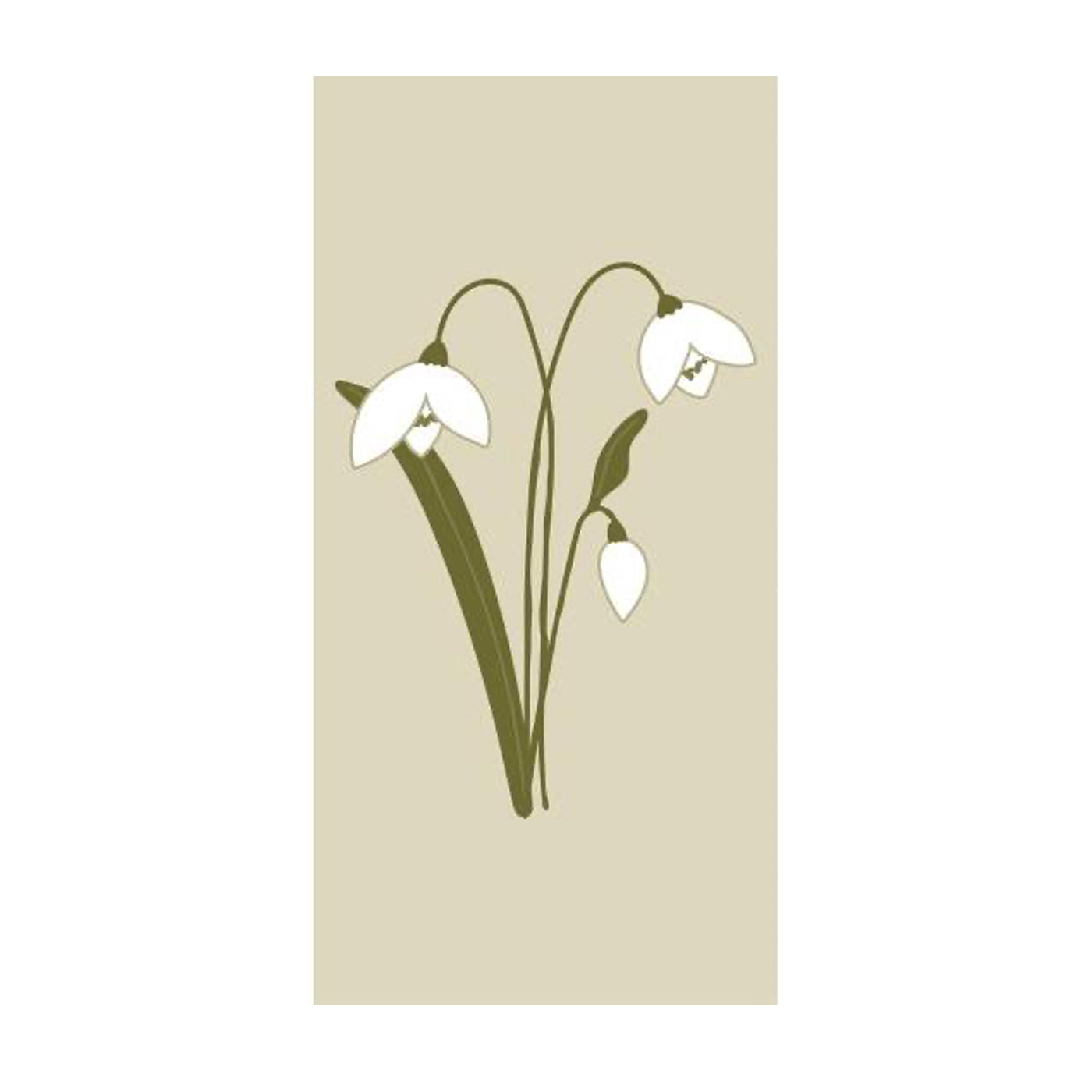 PAPER NAPKINS SNOW DROP DESIGN PACK OF 16