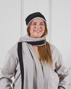 CHALK Joey Scarf Putty/Black