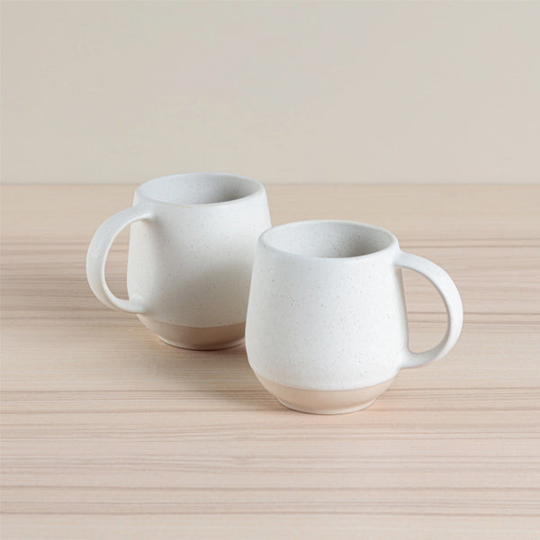 CERAMIC WIDE BOTTOM MUG OATMEAL