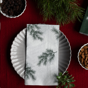 PAPER NAPKINS WINTER BRANCH DESIGN PACK OF 16