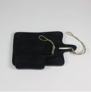 Mattias Black Wooden Serving Board Medium