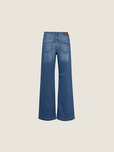 MosMosh Dara Shane Flare Jeans with Embroidered Detail