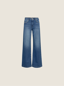 MosMosh Dara Shane Flare Jeans with Embroidered Detail