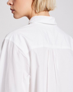 Gai & Lisva Flora White Cotton Poplin Shirt