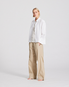 Gai & Lisva Flora White Cotton Poplin Shirt