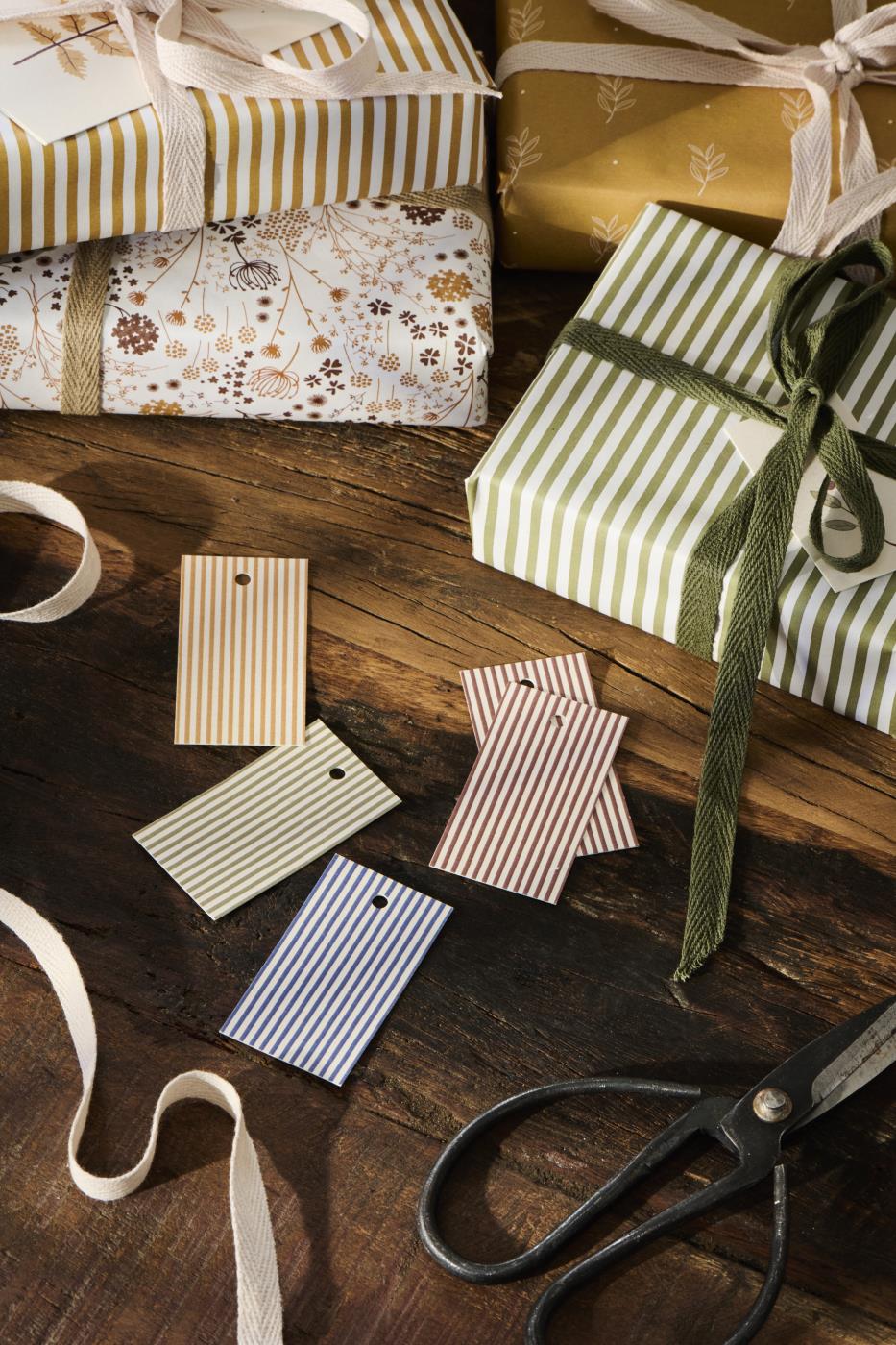 Striped Gift Tags Set of 8