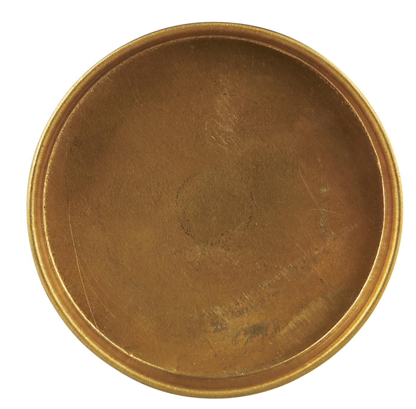 Brass Candle Tray With Edge Small