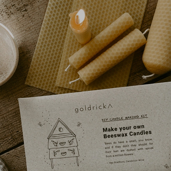 MAKE YOUR OWN BEESWAX CANDLE MAKING KIT