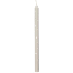 Taper Candle Spruce Twigs Design