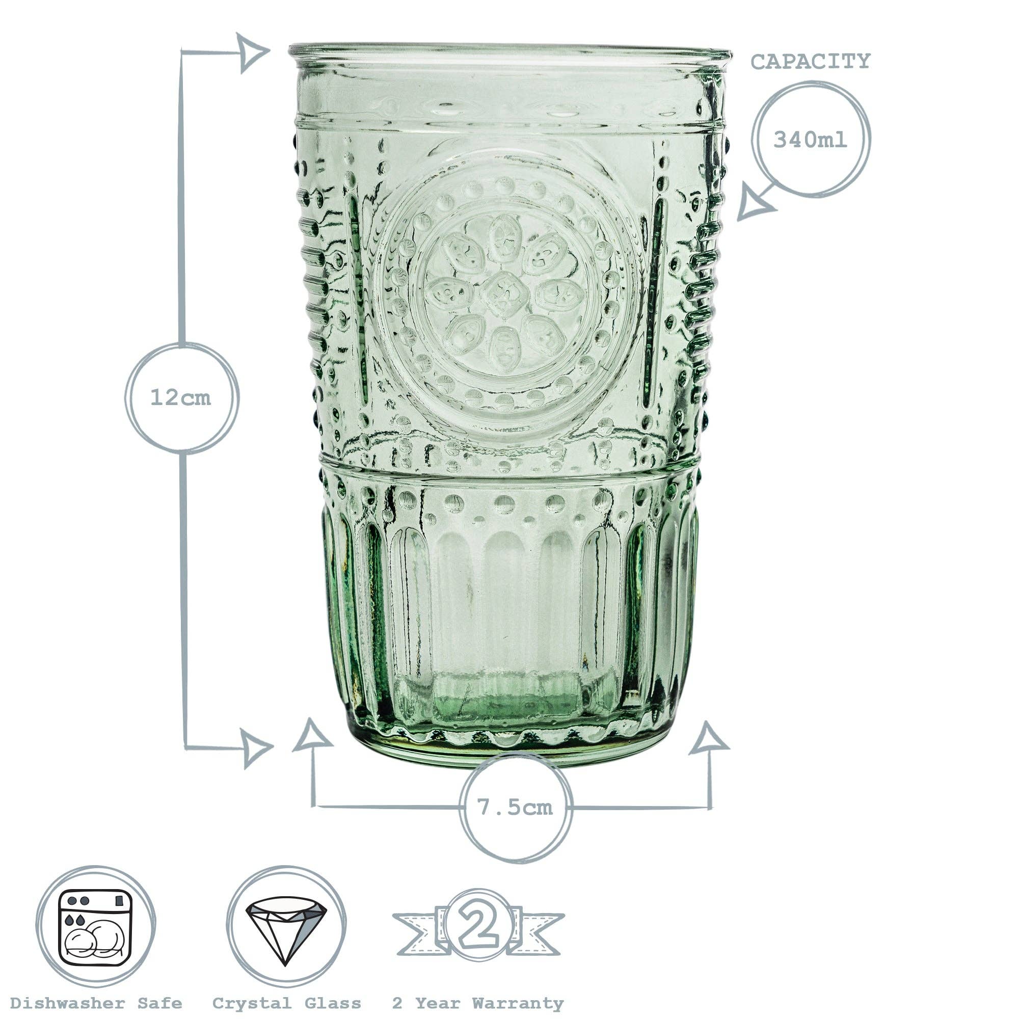 Rocco Highball Drinking Glass- 340ml