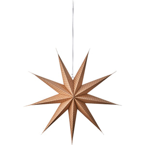 Paper Star Large Brown and Red Spot 60cm