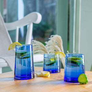 Merzouga Recycled Highball Glass 320ml Blue