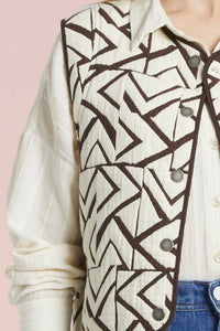 Mat de Misaine Galet Gilet Femme Cacao