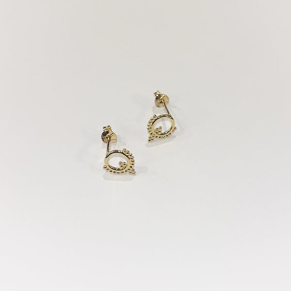 GOLD STUD EARRINGS PL-174 G