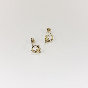 GOLD STUD EARRINGS PL-174 G