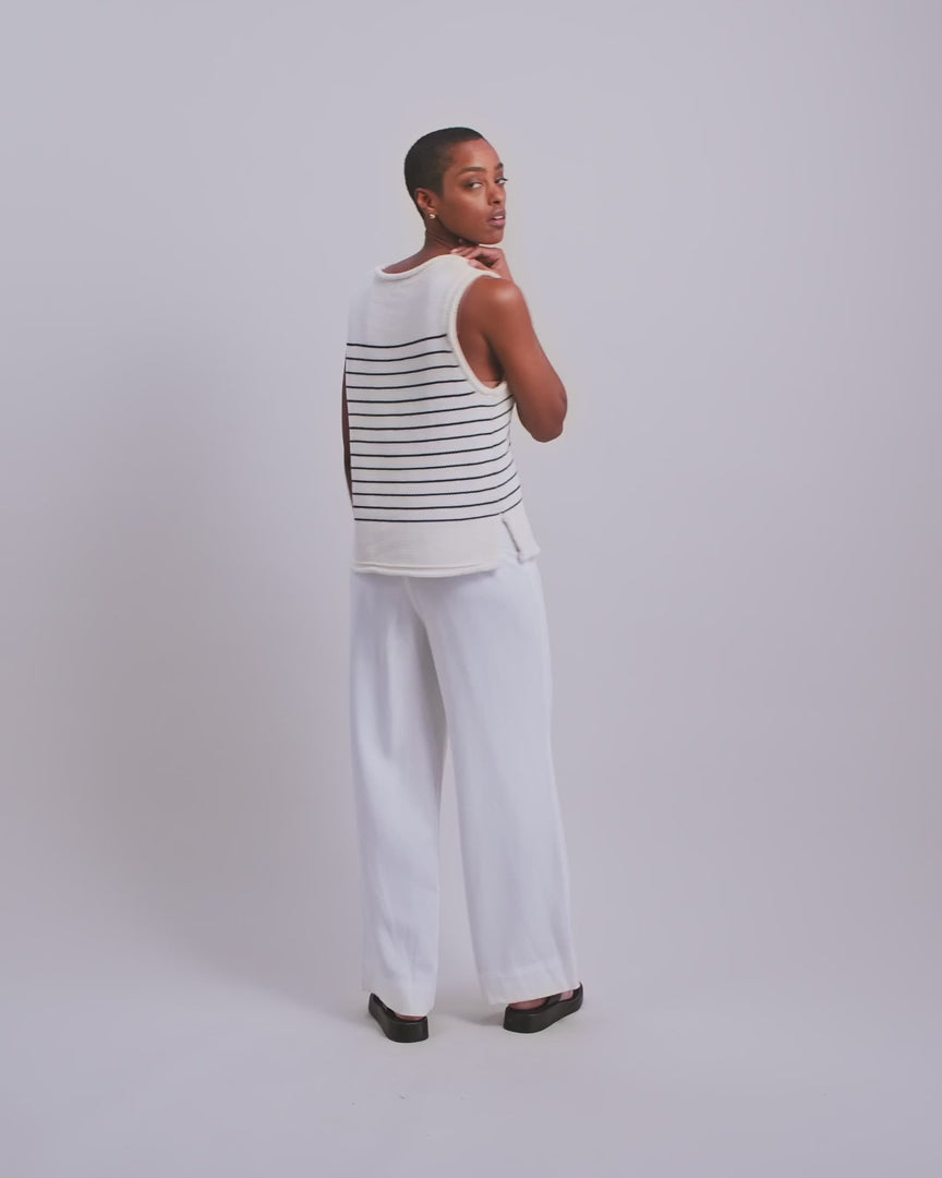 MosMosh Soey Beaumont Pant Ecru Trousers