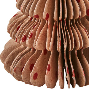 Paper Tree Decoration Small Brown and Red