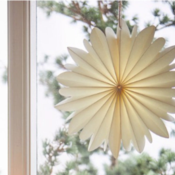 WHITE INTRICATE PAPER STAR FOR HANGING