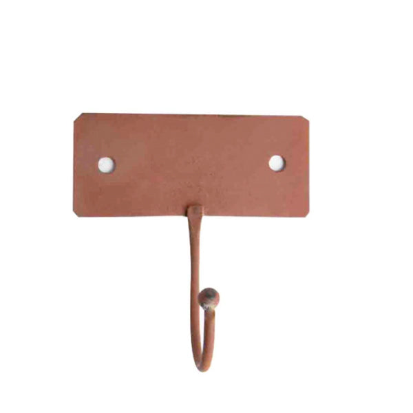 RUSTED METAL HANGING HOOK